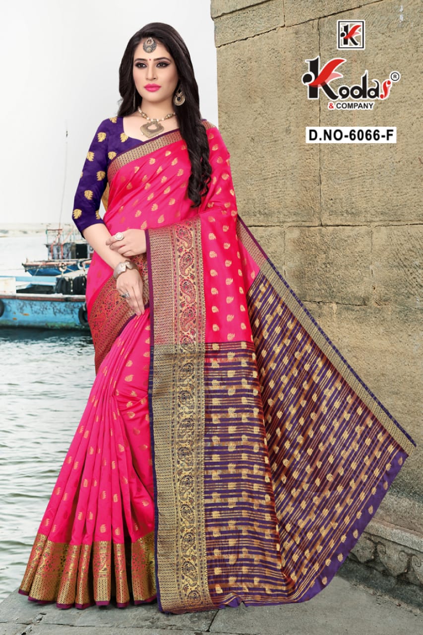 Tamanna 6066 Latest Fancy Designer Casual Wear Printed With Border Silk Saree Collection